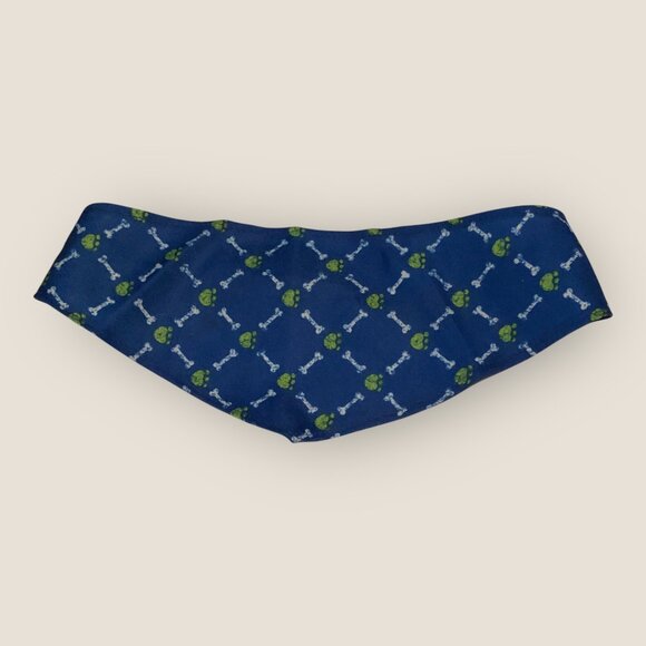 Build-A-Bear Workshop Dog Bandana Blue With Bone & Paw Print Pattern BABW - Picture 2 of 4